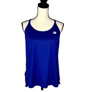New Balance Running Women's Royal Blue Round Neck Strappy Back Activewear Tank